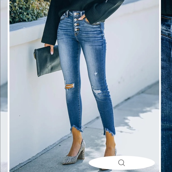 KanCan Denim - KanCan Gemma High Rise Distressed Skinny Jean